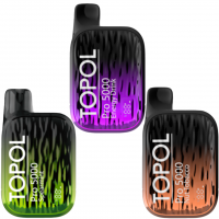 (М) Одноразовая электронная сигарета Topol Pro 5000 - Жевательная резинка с корицей